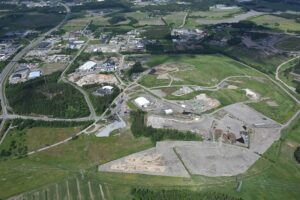 Ilmakuva lajitteluasemasta